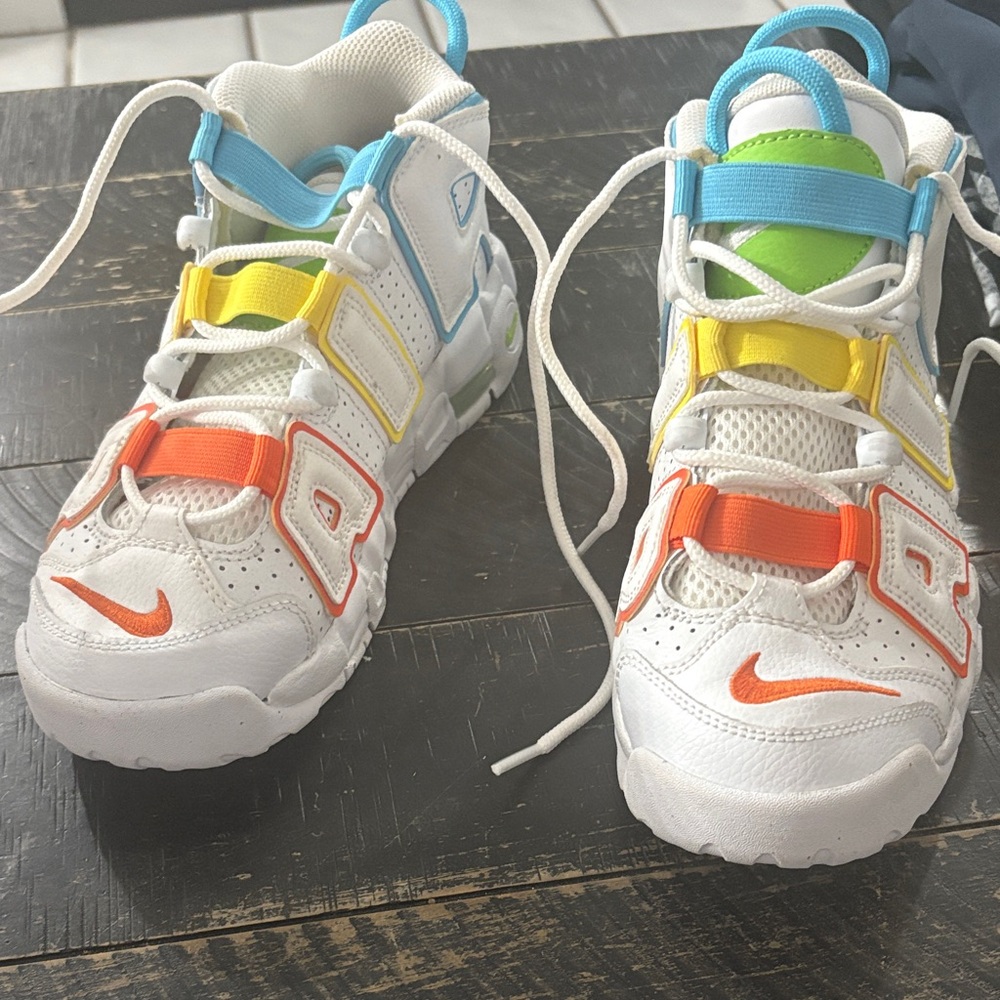 Nike Kids White and Multicolor Sneakers
